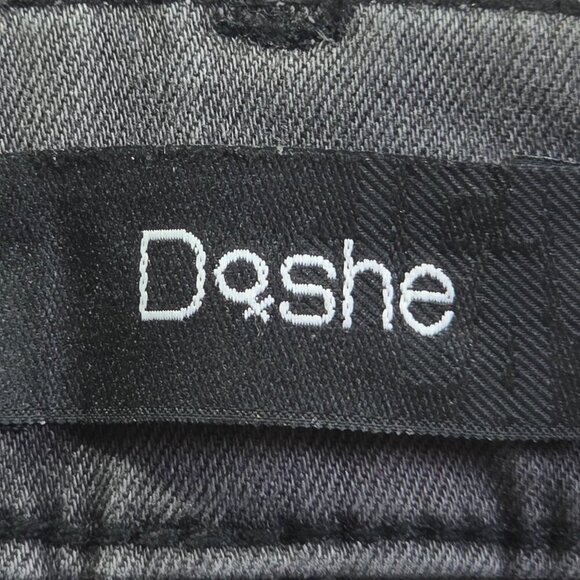 Gold Metallic Skinny Jeans With Rhinestone Embellishment By Døshe Women's Size 2 - Picture 4 of 9